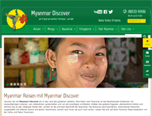 Tablet Screenshot of myanmar-discover.de